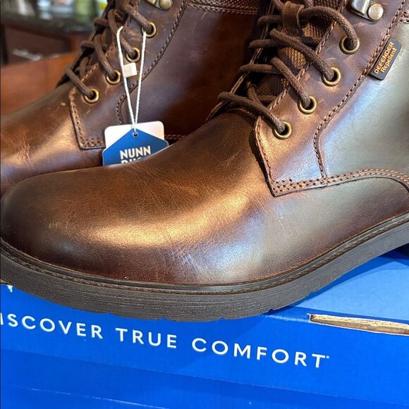 Nunn Bush Men’s 1912 Plain Toe Chukka Lace Brown Leather Boot Size 11 NWT main image 5